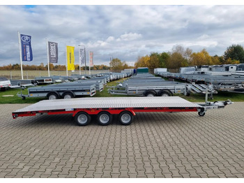 Нови Автовоз ремарке TA-NO TA-NO Scorpio 55 PREMIUM laweta 3 osiowa 5.5m 3500kg DMC najazdy niski załadunek: снимка 2