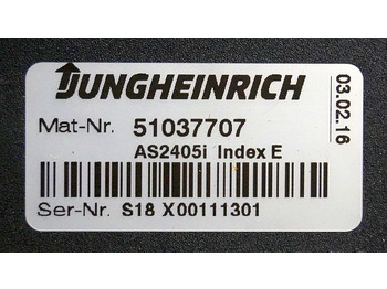 Блок за управление за Подемно-транспортна техника Jungheinrich 51037707 | Rij regeling driving controller AS2405i index E Sw. 1,31: снимка 3