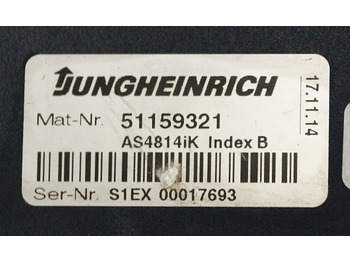 Блок за управление за Подемно-транспортна техника Jungheinrich 51159321 | Rij/hef regeling drive/lifting controller AS4814Ik Index: снимка 3 Блок за управление за Подемно-транспортна техника Jungheinrich 51159321 | Rij/hef regeling drive/lifting controller AS4814Ik Index: снимка 3