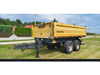 Самосвал ремарке Meiller Przyczepa Tandem R180 | Kipper Wywrotka trójstronna | Bordmatik- Manual | Zawieszenie pneumatyczne  | Stan idealny |: снимка 2