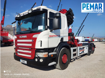 Камион с кран SCANIA P 420 GRUA GANCHO MULTILIFT 6X2: снимка 2