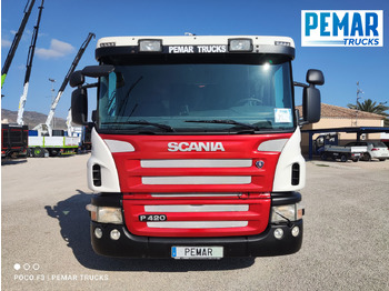 Камион с кран SCANIA P 420 GRUA GANCHO MULTILIFT 6X2: снимка 3