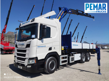 Камион с кран SCANIA R 520