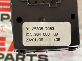 Електрическа система за Камион MAN TGX DRIVER'S WINDOW SWITCH - 81.25806.7093: снимка 3
