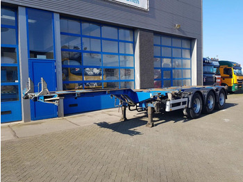 Контейнеровоз/ Сменна каросерия полуремарке Pacton T3-010 Multi chassis Liftas BPW drum: снимка 2
