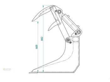 Нови Оборудване за силаж Vemac Krokodilschaufel 90 cm Kroko Schaufel Avant Multione Hoflader NEU: снимка 4