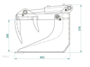 Нови Оборудване за силаж Vemac Krokodilschaufel 90 cm Kroko Schaufel Avant Multione Hoflader NEU: снимка 2
