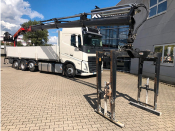 Бордови камион, Камион с кран Volvo FH460 8x2 TRIDEM VLA&NLA gelenkt*FASSI F215AS.24: снимка 3