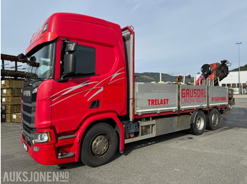 Камион с кран SCANIA R 500