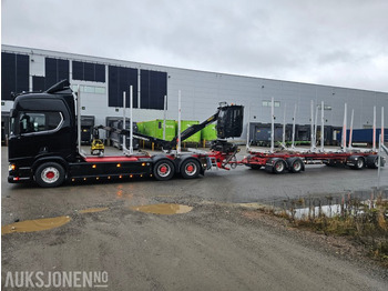 Камион за дърва 2020 Scania R730 B6x4NB med henger: снимка 2 Камион за дърва 2020 Scania R730 B6x4NB med henger: снимка 2