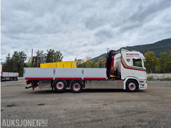 Камион с кран Scania R500 Kranbil med HMF2820 kran: снимка 3