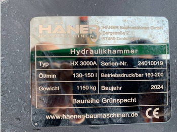 Нови Хидравличен чук за Строителна техника Haner HX3000A NEW: снимка 4