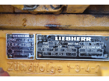 Двигател за Строителна техника Liebherr D904 T: снимка 3