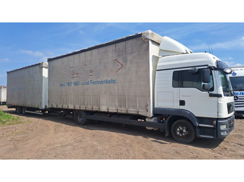 Камион с брезент MAN TGL 8.250 Jumbo mit Anh: снимка 2