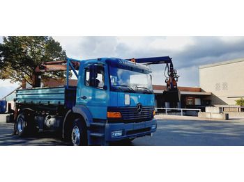 Самосвал камион, Камион с кран Mercedes-Benz 1828K 4x2 Kipper KRAN+Funk/Greifer: снимка 4