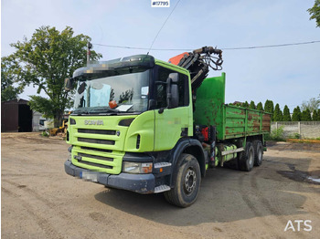 Бордови камион, Камион с кран 2007 Scania P 340: снимка 2 Бордови камион, Камион с кран 2007 Scania P 340: снимка 2