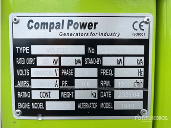 Електрогенератор 2025 Compal VG-R30 (Unused) Generator Set: снимка 4