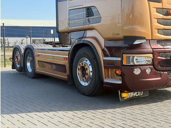 Влекач Scania R730 V8 V8, SHOWTRUCK VOLLUCHT, RETARDER,  HYDRAULIEK, BOOGIE, ALU WIELEN, LEER.: снимка 5
