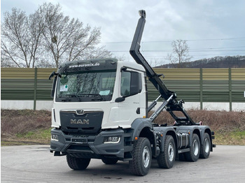 Мултилифт с кука камион, Камион с кран MAN TGS 35.480 8x4 Euro6e Hiab MultLift Abrollkipper: снимка 2
