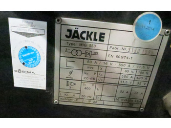Оборудване за заваряване Jaeckle MIG 550: снимка 2