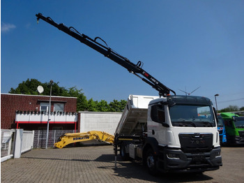 Самосвал камион, Камион с кран MAN 22.400 TGS + HIAB X-HIDUO 138 Kran: снимка 5
