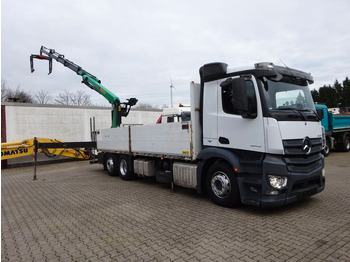 Бордови камион Mercedes-Benz 2543 Antos Baustoff +PK 26001  bis 20 m Auslage: снимка 4