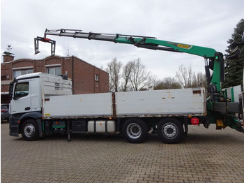 Бордови камион Mercedes-Benz 2543 Antos Baustoff +PK 26001  bis 20 m Auslage: снимка 2