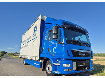 Камион с брезент MAN TGL 12.250 cena za ZESTAW TANDEM UNIKAT przebieg z Niemiec MANUAL HAK / EURO 6 / przyczepa zestaw jumbo / opony 80%: снимка 5