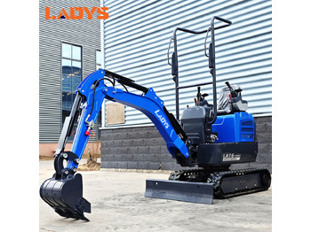 Нови Мини багер LADYS LA16Pro Mini Excavator Digger Miniexcavadora EPA Kubota Engine Mini Excavator For Sale With Mini Excavator Attachment Set: снимка 4