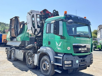 Камион, Дробилка за дървесина MAN TGS 35.540 8x4  mit Komptech-Zusatzeinheit: снимка 5