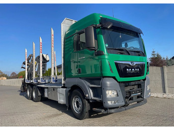 Камион за дърва MAN TGX 26.500, 6x4, HDS EPSILOM M12Z, do transportu drewna.: снимка 3