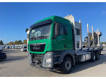 Камион за дърва MAN TGX 26.500, 6x4, HDS EPSILOM M12Z, do transportu drewna.: снимка 2