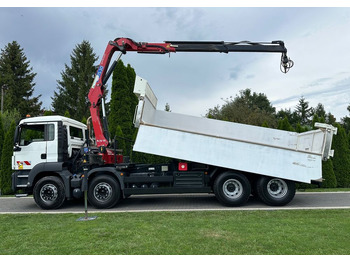 Самосвал камион MAN TGS 440 / 8x4 / HMF 1530 / HYDROBURTA: снимка 4