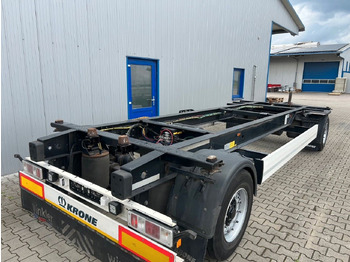 Контейнеровоз/ Сменна каросерия ремарке Krone AZW 18 eL3B7 Box Carrier BDF: снимка 3