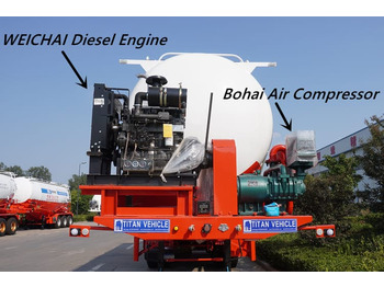Нови Полуремарке цистерна За превоз на цимент TITAN Bulk Cement Tanker Trailer for Sale in Ghana: снимка 4