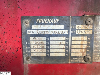Самосвал полуремарке Fruehauf kipper 17 M3, Steel Suspension: снимка 4