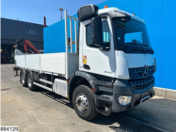 Бордови камион, Камион с кран Mercedes-Benz Arocs 2640 6X4, EURO 6, Steel suspension, Retarder: снимка 3