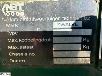 Бордово полуремарке/ Платформа Zwalve open laadbak 41.000 KG: снимка 5