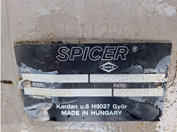 Ос и части за Строителна техника Atlas 65-Spicer Dana 315/111/50-8006364-Axle/Achse/As: снимка 4