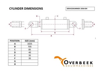 Хидравлика Atlas 86 E - Tilt cylinder/Kippzylinder/Nijgcilinder: снимка 4