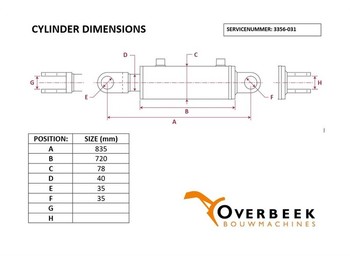 Хидравлика Atlas - Lifting cylinder/Hubzylinder/Hefcilinder: снимка 4