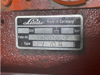 Хидравлика за Строителна техника Linde BPV70R - Drive pump/Fahrpumpe/Rijpomp: снимка 5