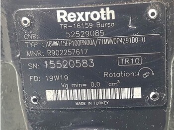 Нови Хидравлика за Строителна техника Manitou MLT630/730-52529085-A6VM115EP100PN00A-Drive motor: снимка 4
