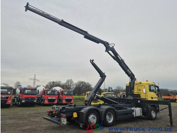 Мултилифт с кука камион, Камион с кран MAN TGS 26.320 Meiller RK 2070+ Kran MKG HLK 177+FB: снимка 2