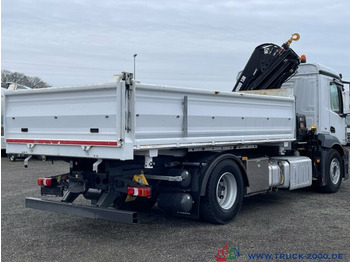 Самосвал камион, Камион с кран Mercedes-Benz Antos 1830 Hiab X-HIDUO138E2 Kran +FB 5+6 Kreis: снимка 4