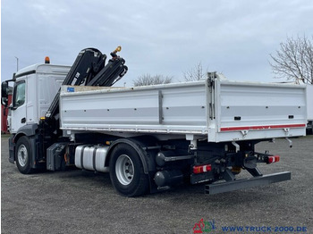 Самосвал камион, Камион с кран Mercedes-Benz Antos 1830 Hiab X-HIDUO138E2 Kran +FB 5+6 Kreis: снимка 2