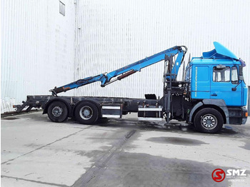 Бордови камион, Камион с кран MAN 26.403 Atlas 140.1vA19: снимка 4