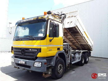 Самосвал камион, Камион с кран Mercedes-Benz Actros 3336 kennis 1600P 5extensions: снимка 3