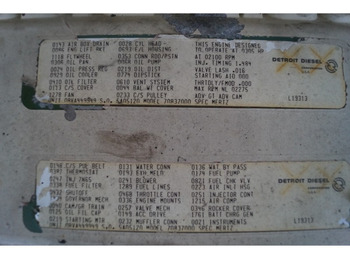 Строителна техника Detroit Diesel 8V71N 7083-7000 FOR PARTS: снимка 5