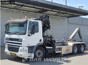 Мултилифт с кука камион, Камион с кран DAF CF85.360 CF 6X2 NL-Truck Hiab 211 EP-4 HIDUO Crane + Hooklift Liftachse Euro 5: снимка 3